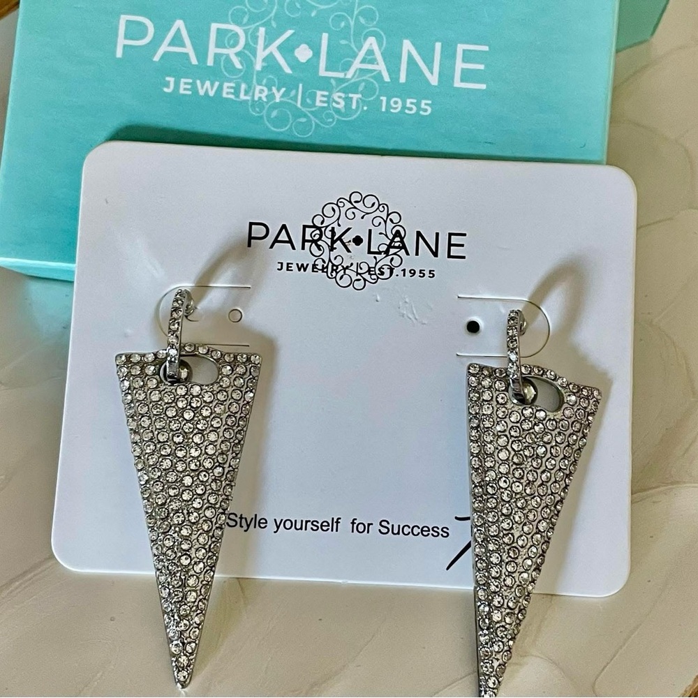 Park Lane Silver Sparkling Pierced Earrings